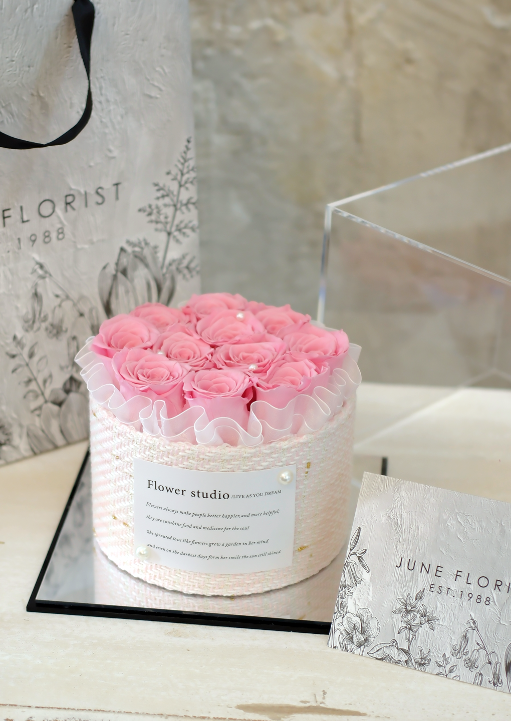 Blush Forever – Preserved Pink Roses
